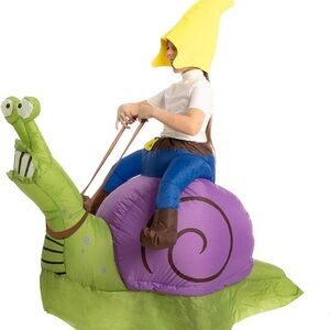 Inflatable Gnome and Snail Costume Kids 7-10